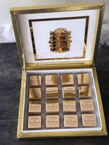 Karton Çikolata Kutusu - Gümüş